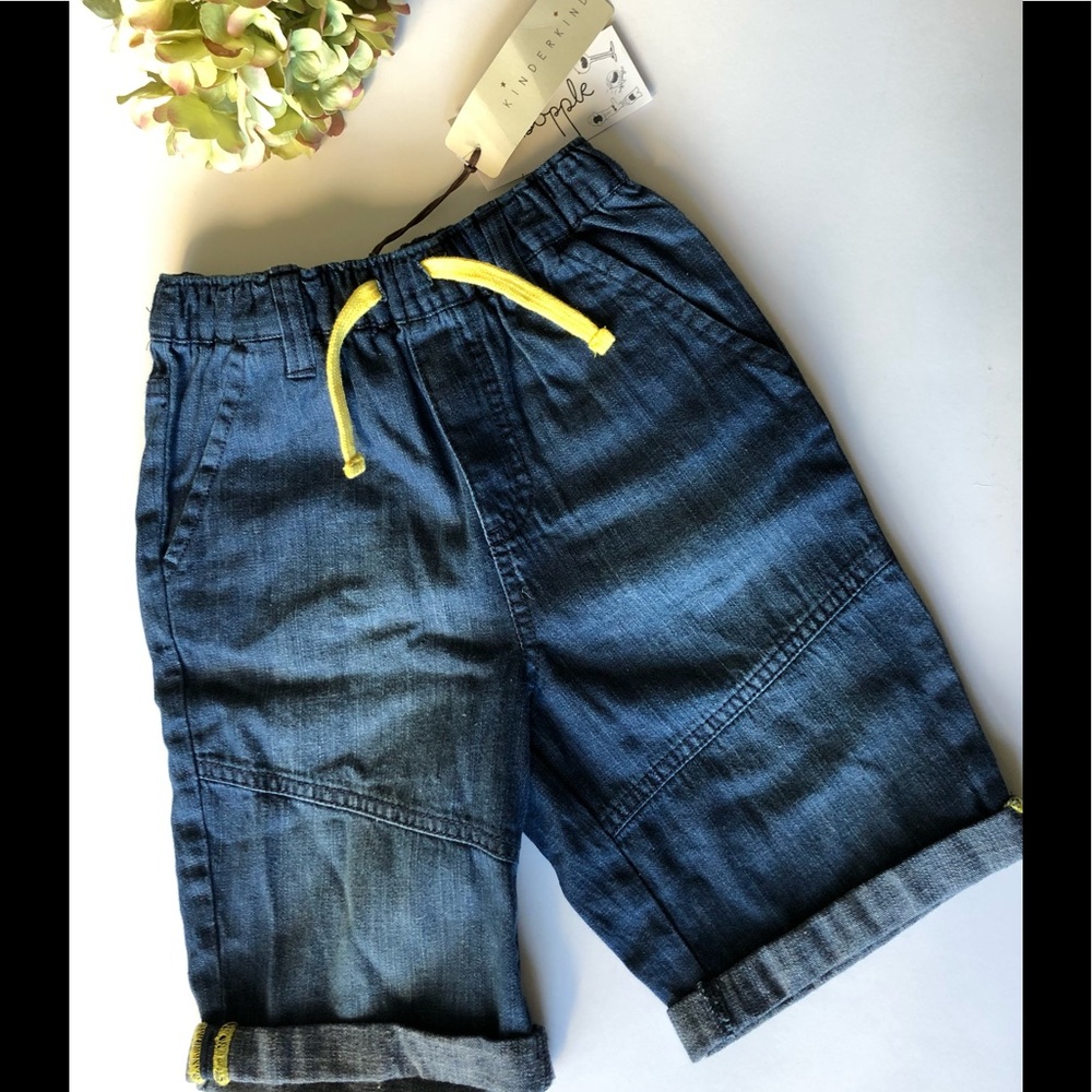 KINDERKIND BOYS PULL-ON JEAN SHORTS